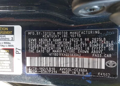 2006 Toyota Sienna Le z USA, uszkodzony, nr VIN 5TDZA23C66S558494